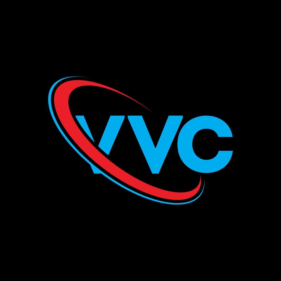 logotipo de VC. letra vvc. diseño del logotipo de la letra vvc. Logotipo de iniciales vvc vinculado con círculo y logotipo de monograma en mayúsculas. tipografía vvc para tecnología, negocios y marca inmobiliaria. vector