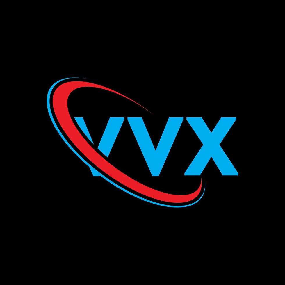 logotipo vvx. letra vvx. diseño del logotipo de la letra vvx. logotipo de iniciales vvx vinculado con círculo y logotipo de monograma en mayúsculas. tipografía vvx para tecnología, negocios y marca inmobiliaria. vector