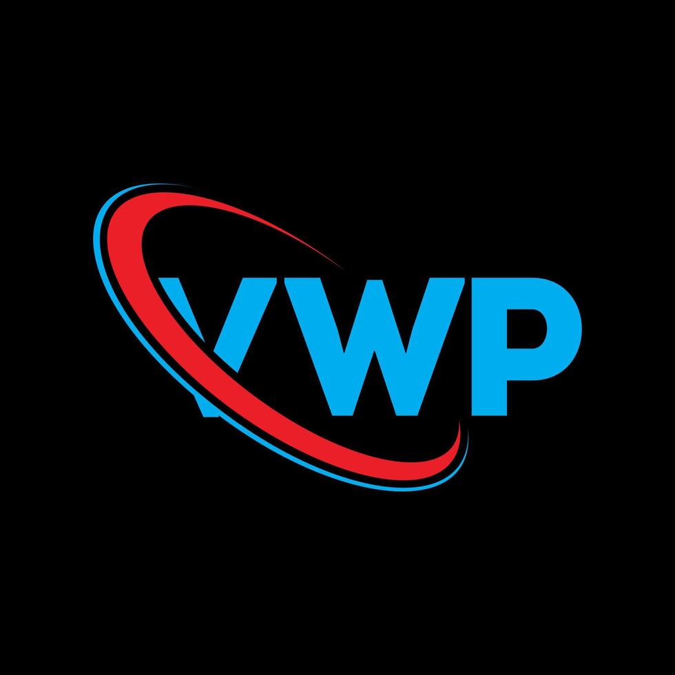 VWP logo. VWP letter. VWP letter logo design. Initials VWP logo linked with circle and uppercase monogram logo. VWP typography for technology, business and real estate brand. vector