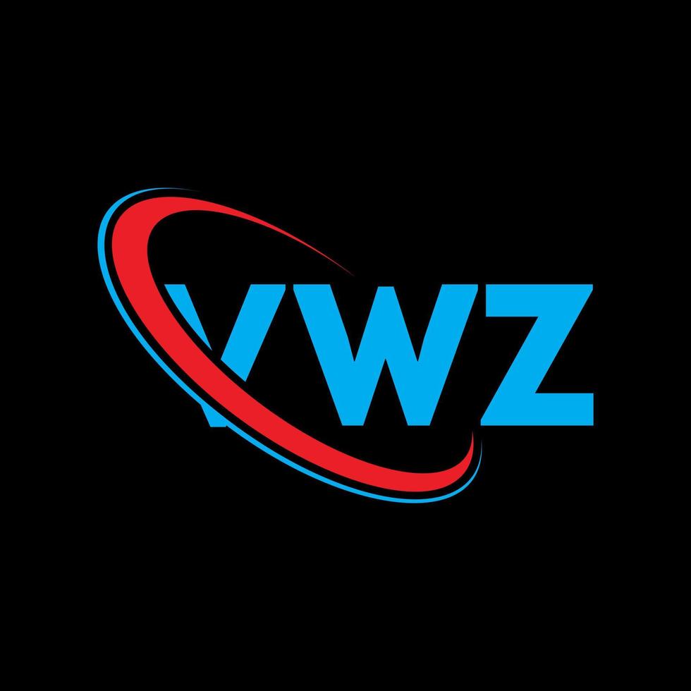 VWZ logo. VWZ letter. VWZ letter logo design. Initials VWZ logo linked with circle and uppercase monogram logo. VWZ typography for technology, business and real estate brand. vector