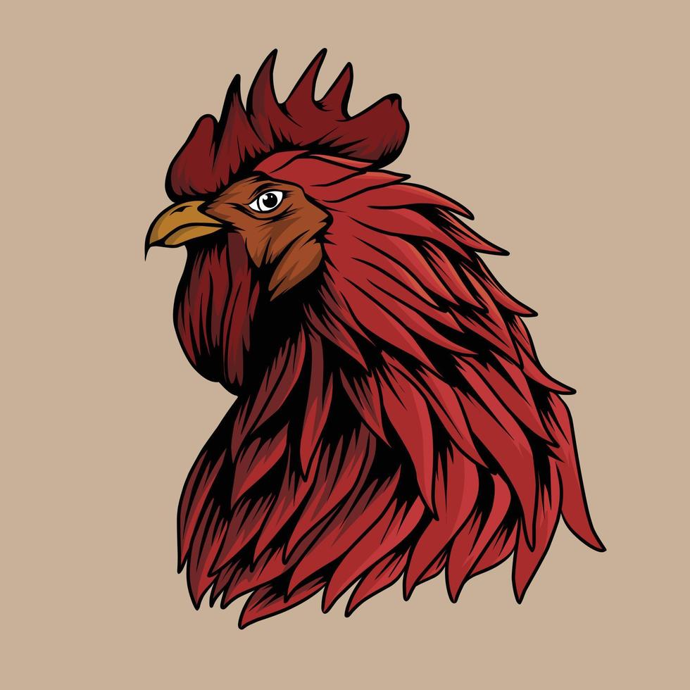 chicken vector illustration created for the needs of making stickers, branding, advertising and others