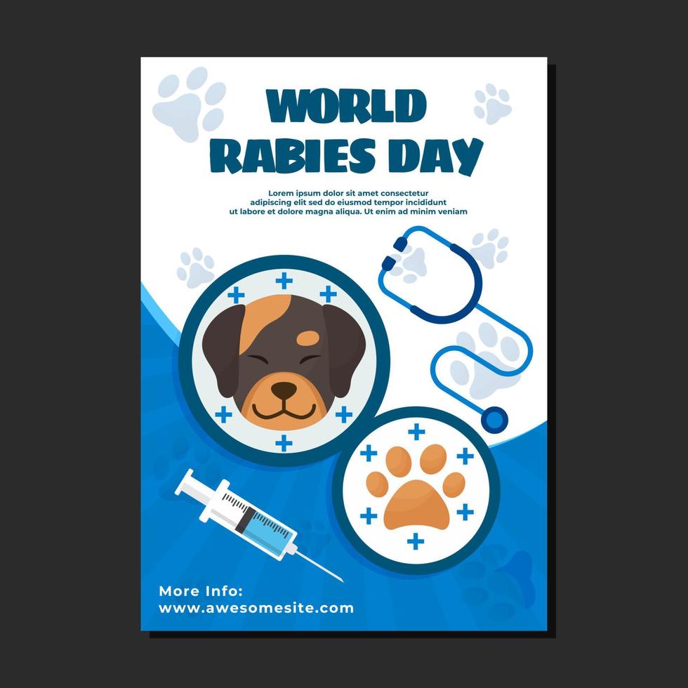 World Rabies Day Poster vector