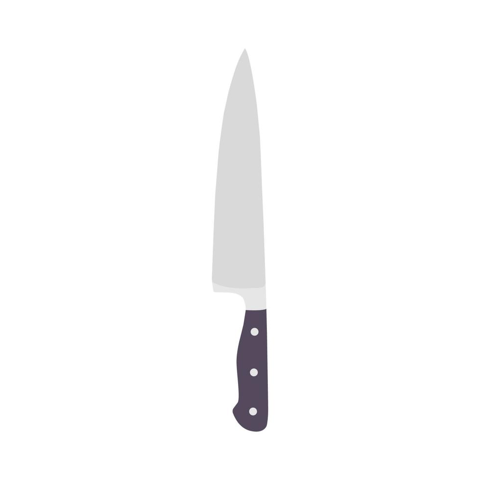 cuchillo de cocina ilustración plana. elemento de diseño de icono limpio sobre fondo blanco aislado vector