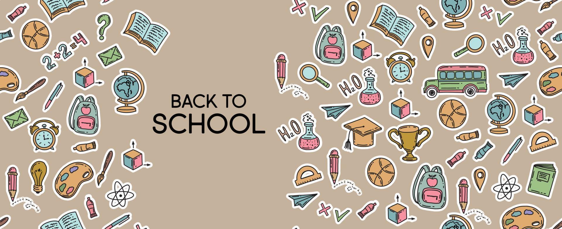 Back to School pattern, vector. vector