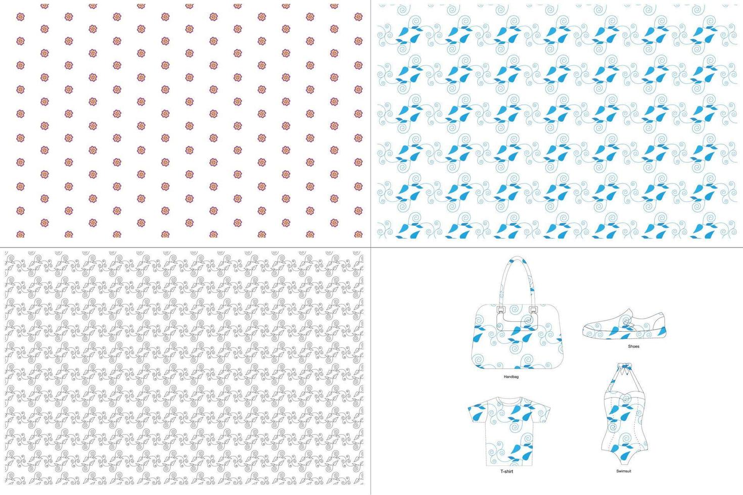flower pattern design vector