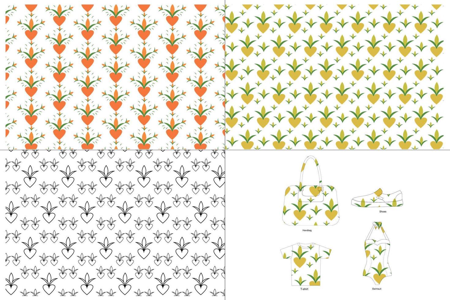 flower pattern design vector