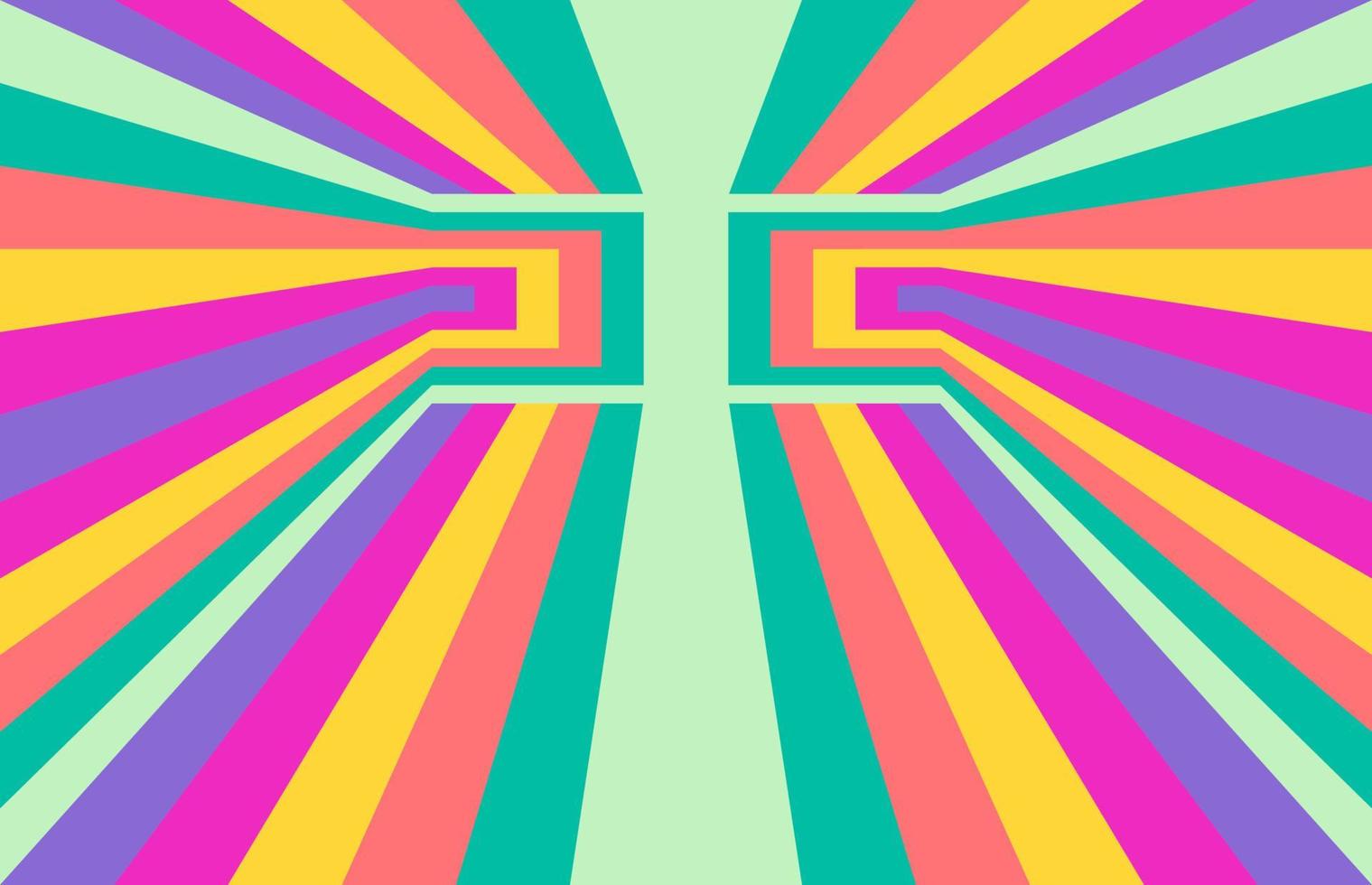 colorful stripes geometric background vector