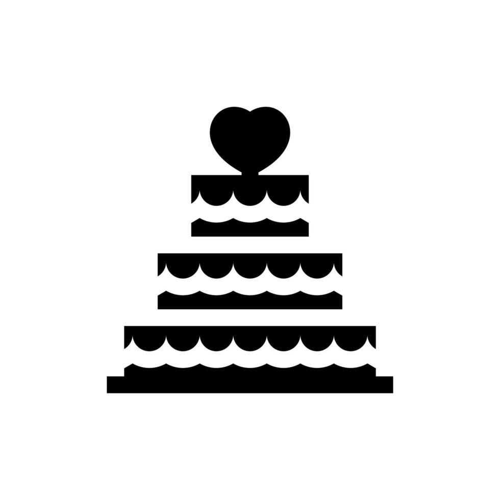 cake icon vector for web, computer and mobile app