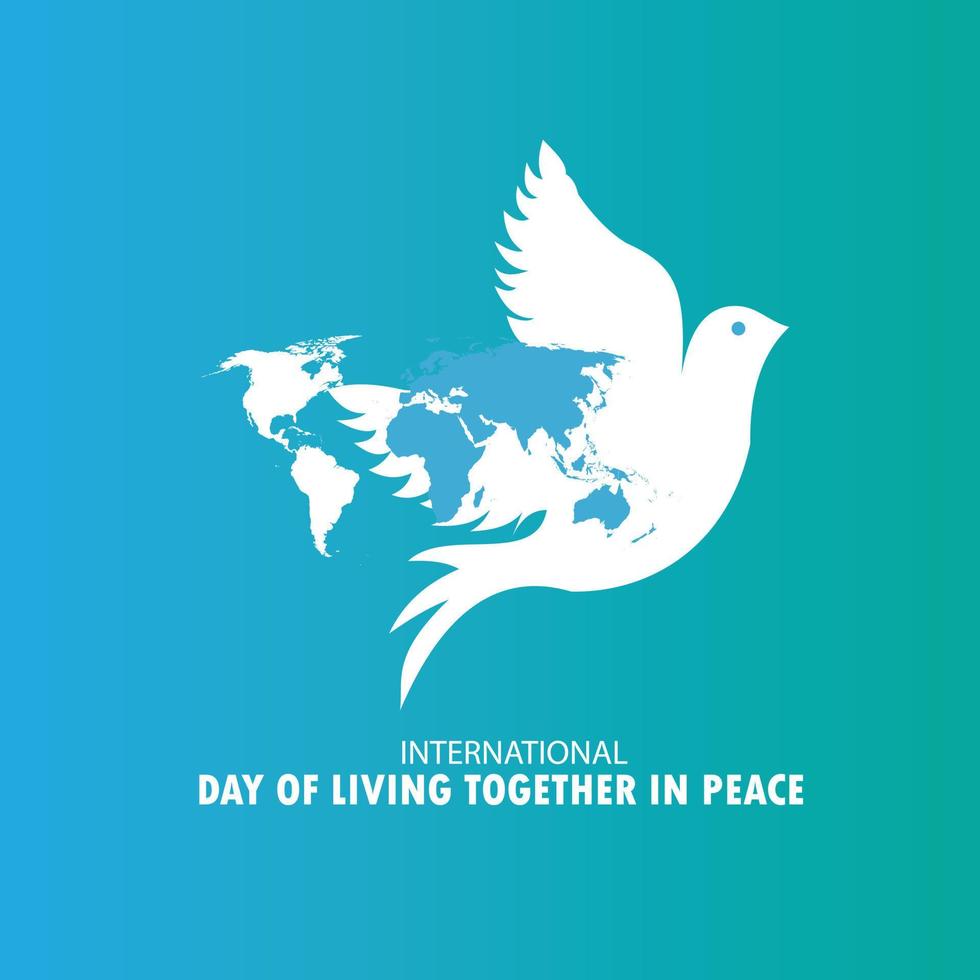 Vector International Day of Living Together in Peace