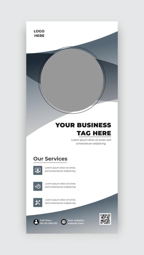 Corporate flyer design template vector