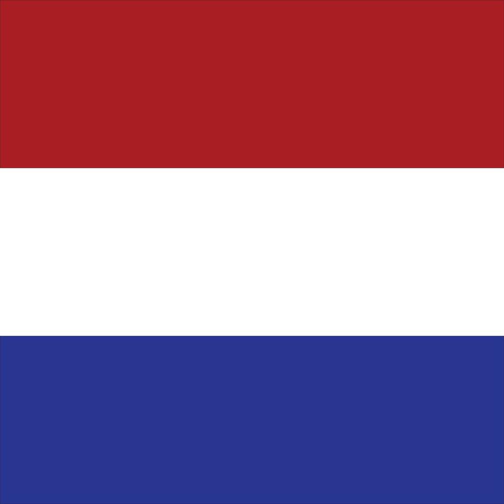 netherlands flag square vector