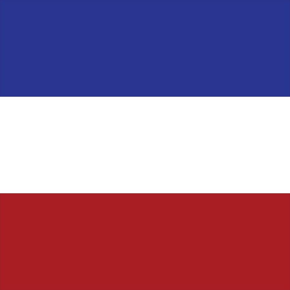 yugoslavian flag square vector