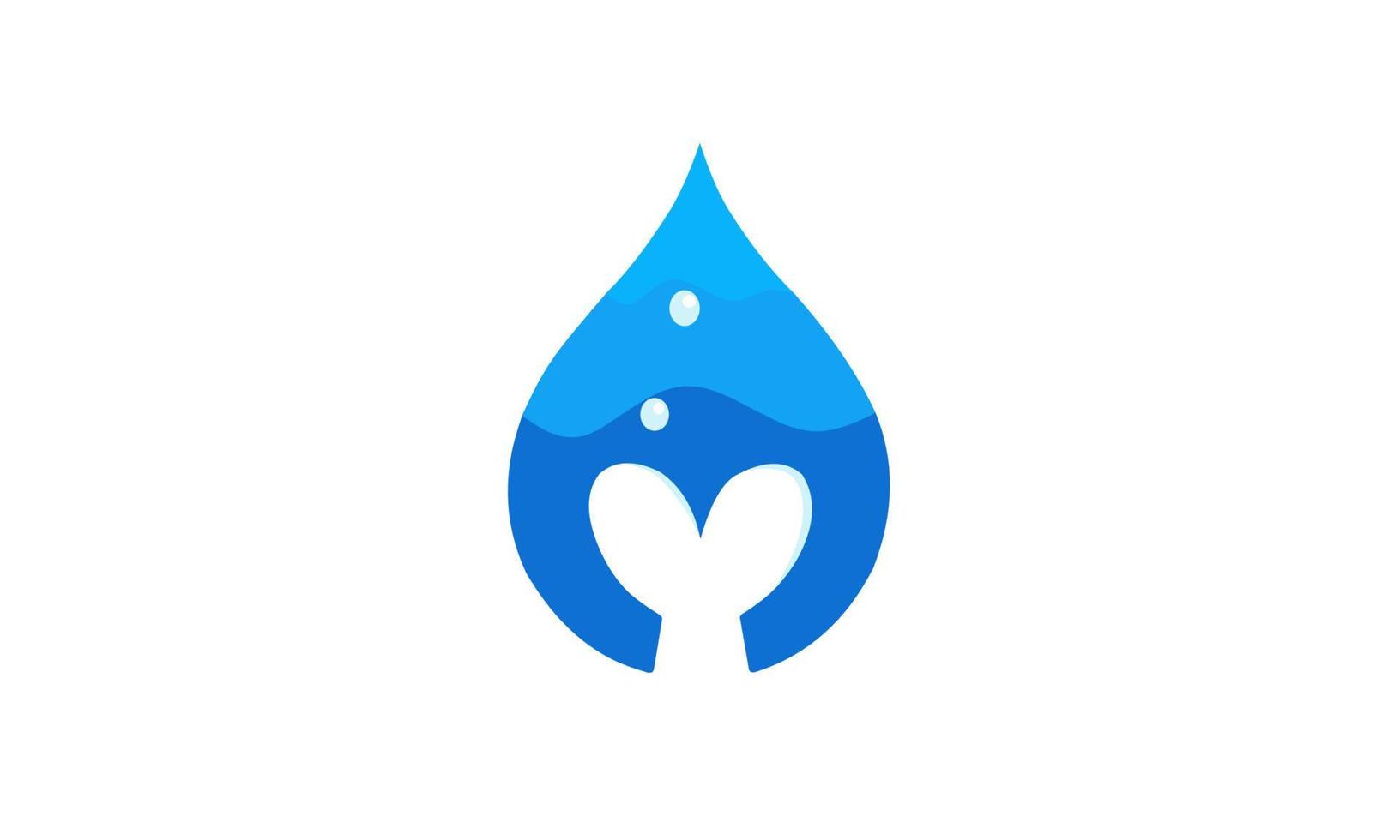 Liquid water. Flat Style vector illustration