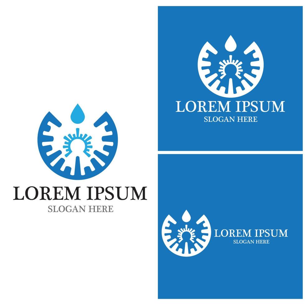 Water drop Logo Template vector