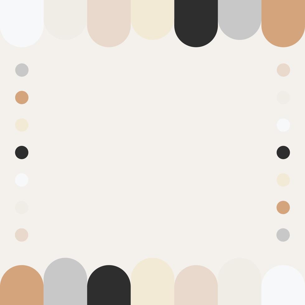beige crema vainilla marrón gris tono vintage fondo de paleta de colores con área de texto vector