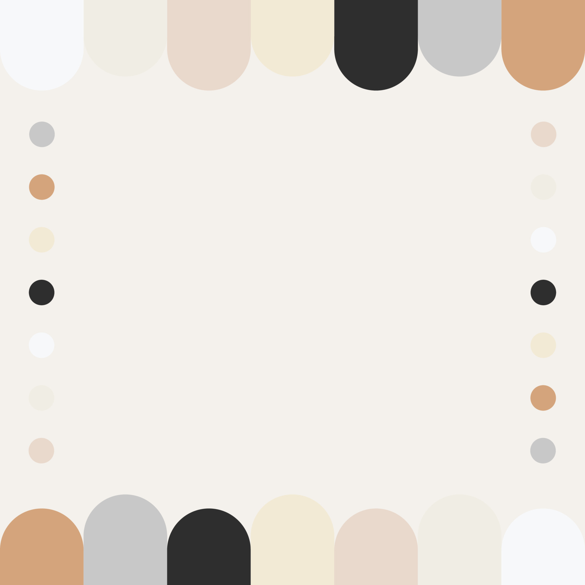 beige cream vanilla brown grey vintage tone color palette