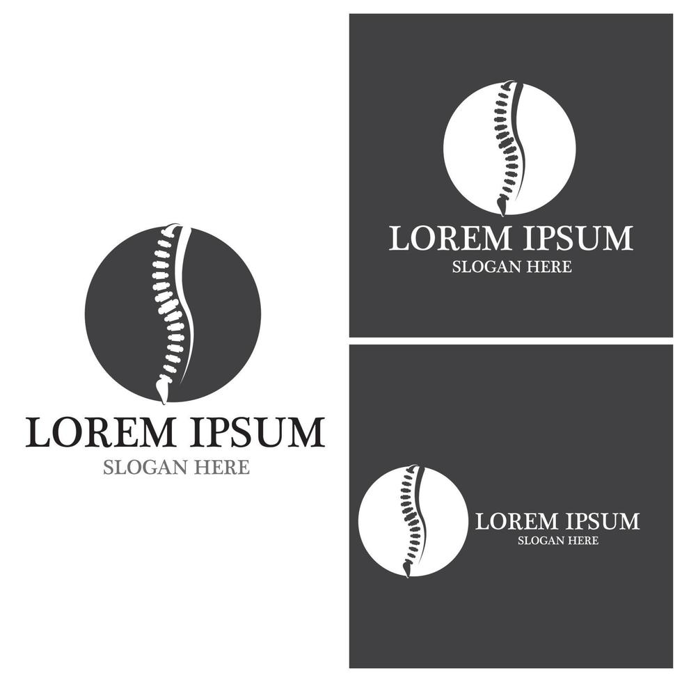 Spine diagnostics symbol vector
