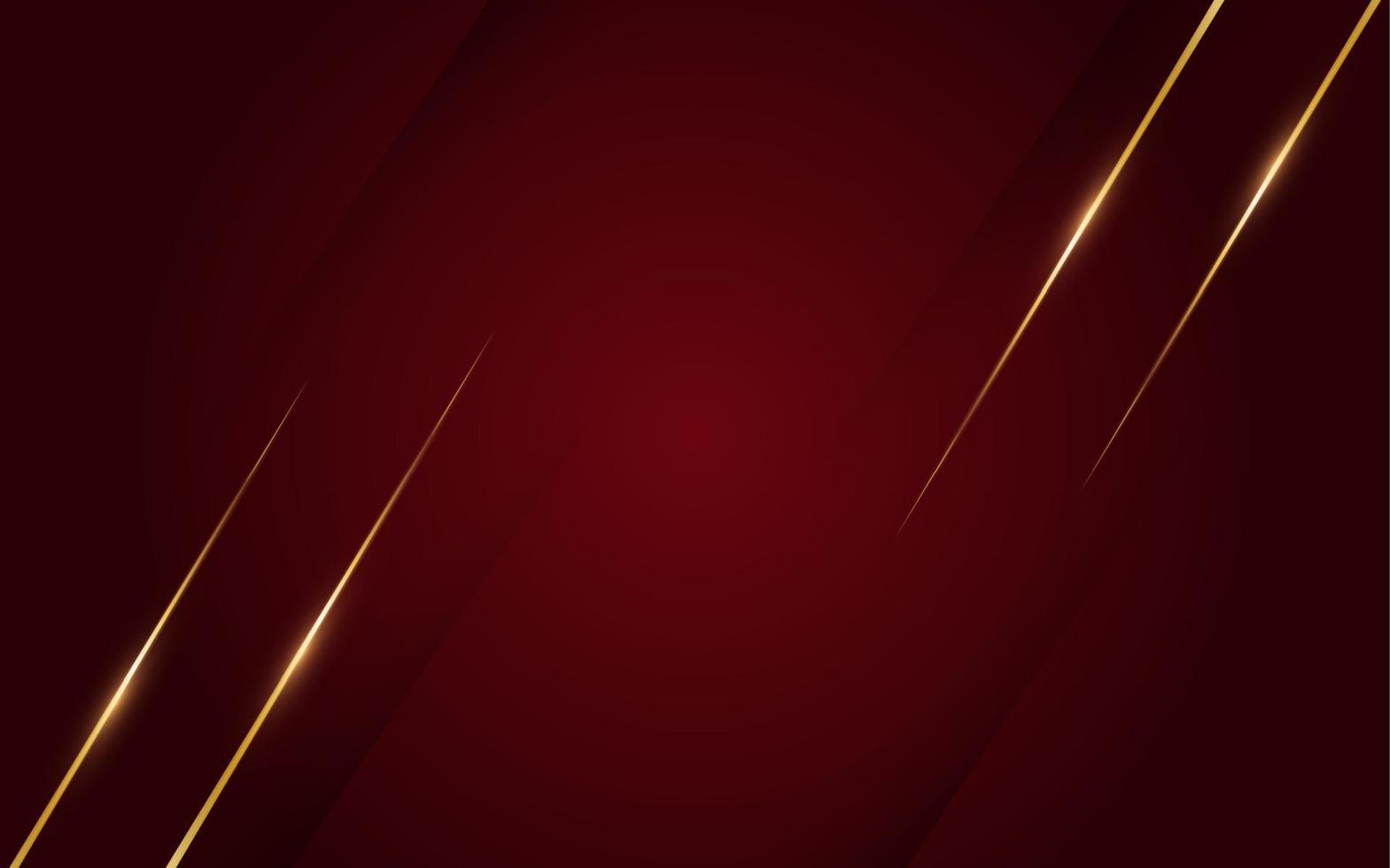 Luxury red background with golden line , paper cut style 3d. vector illustration.