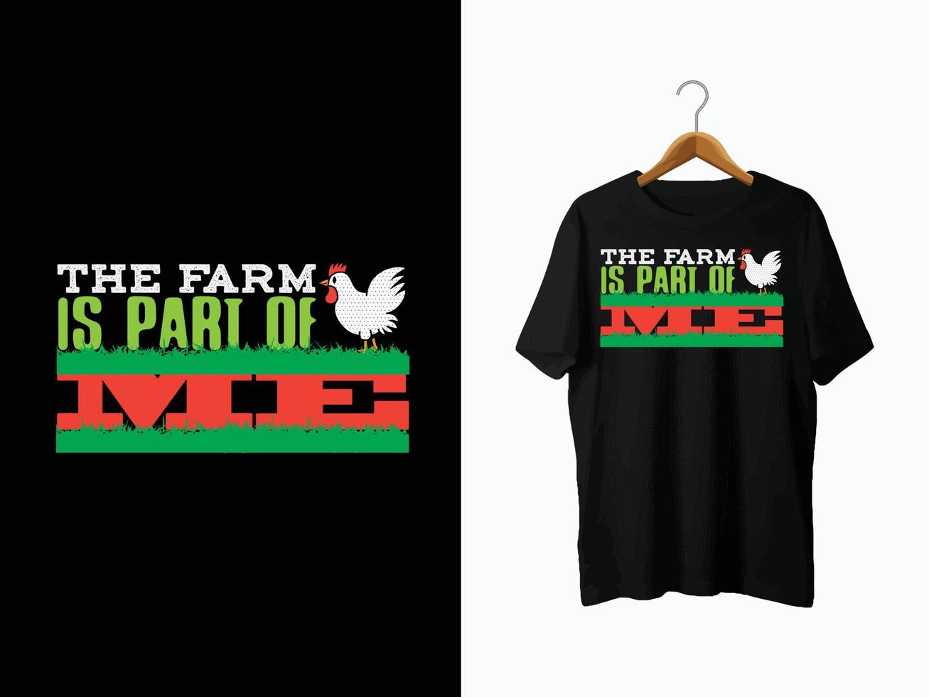 Farmer T-Shirt Design. vector