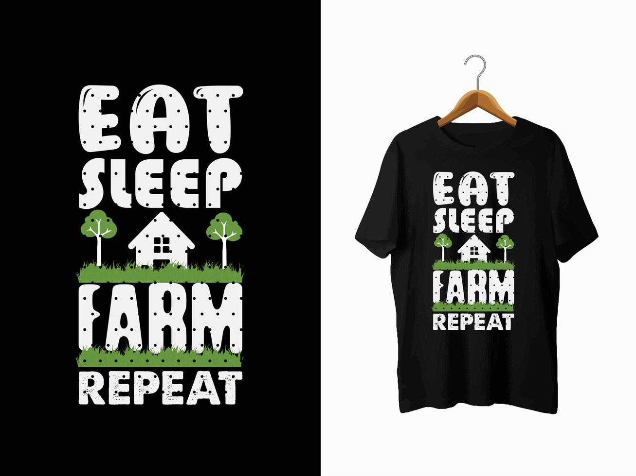Farmer T-Shirt Design. vector