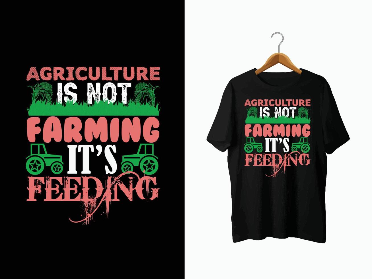 diseño de camiseta de granjero. vector