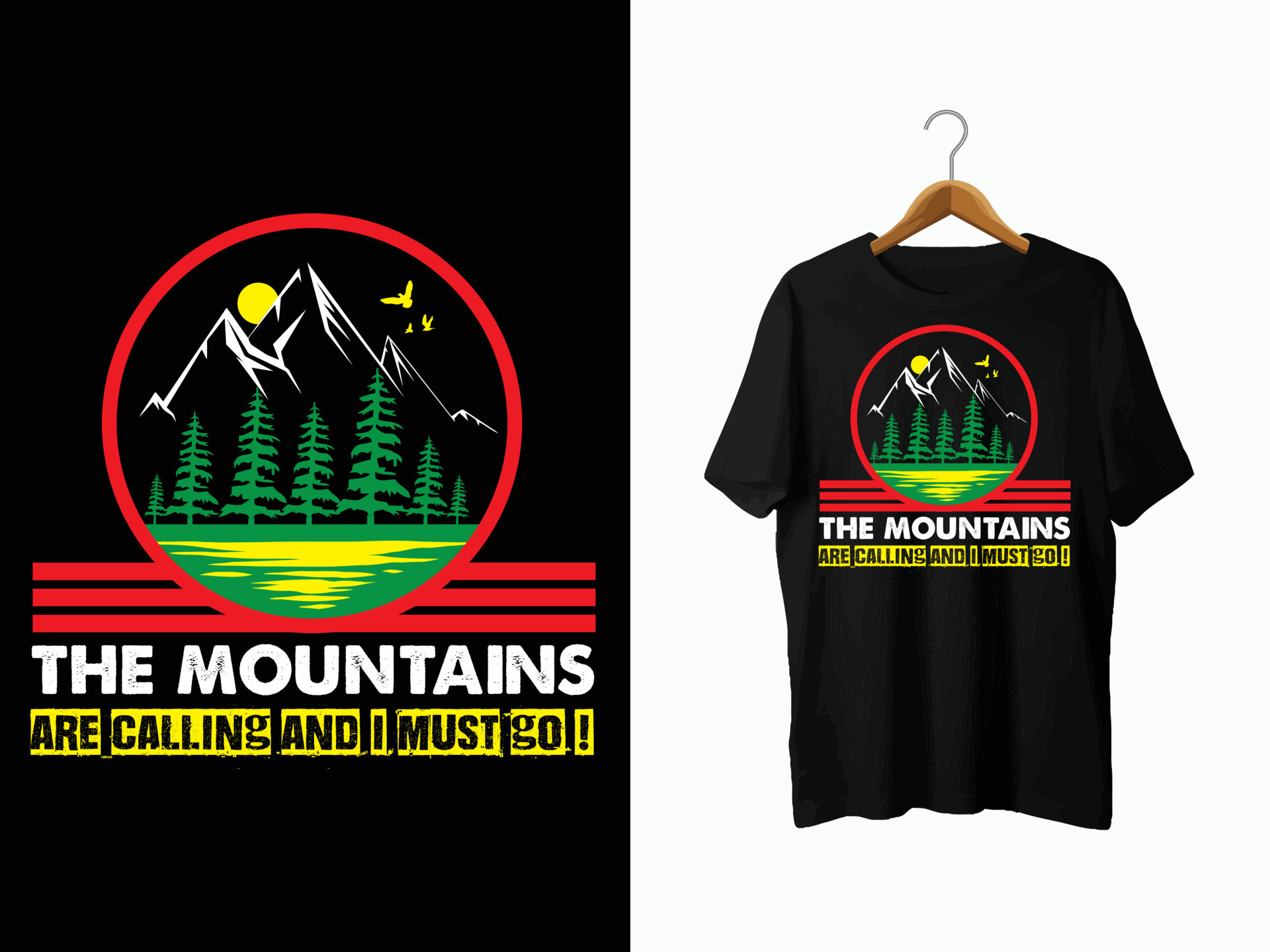 Camping T-Shirt Design. 9006481 Vector Art at Vecteezy