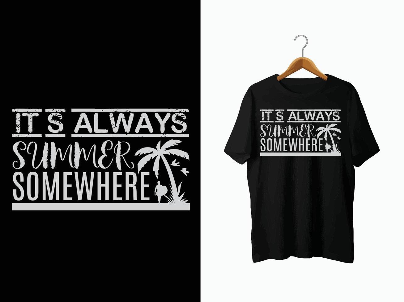 Summer T-Shirt Design. vector