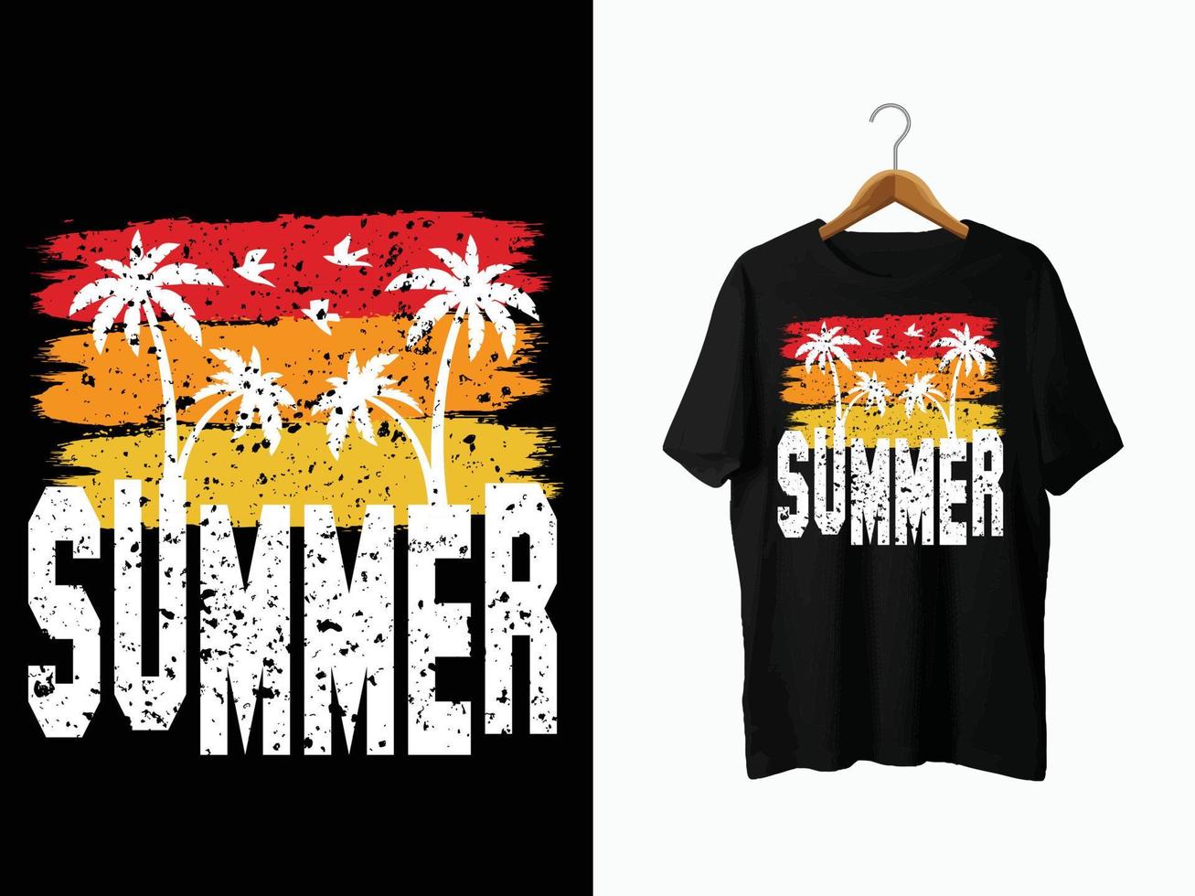 Summer T-Shirt Design. vector