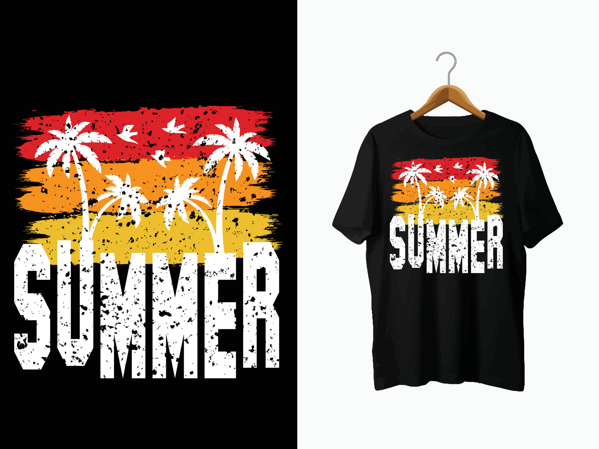 Summer T-Shirt Design. 9006501 Vector Art at Vecteezy