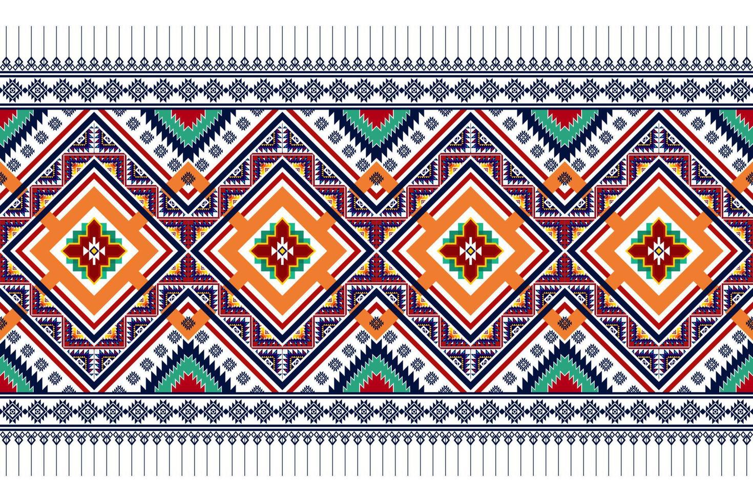 Geometric abstract ethnic seamless pattern design. Aztec fabric carpet mandala ornaments textile decorations wallpaper. Tribal boho native motif turkey traditional embroidery vector background