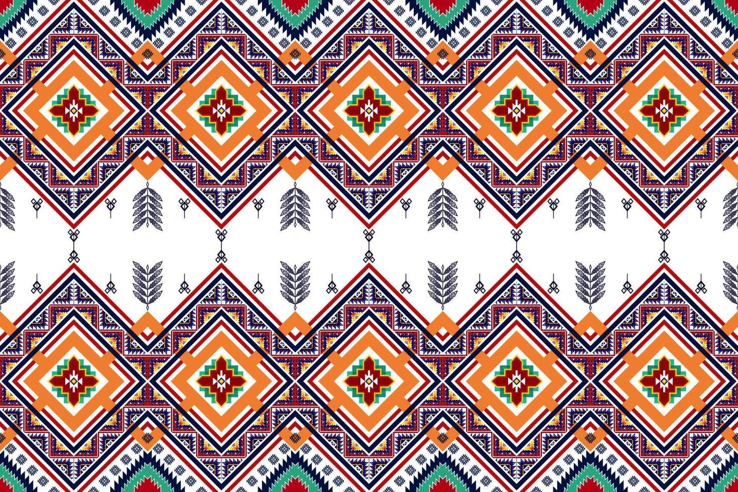 Geometric abstract ethnic seamless pattern design. Aztec fabric carpet mandala ornaments textile decorations wallpaper. Tribal boho native motif turkey traditional embroidery vector background