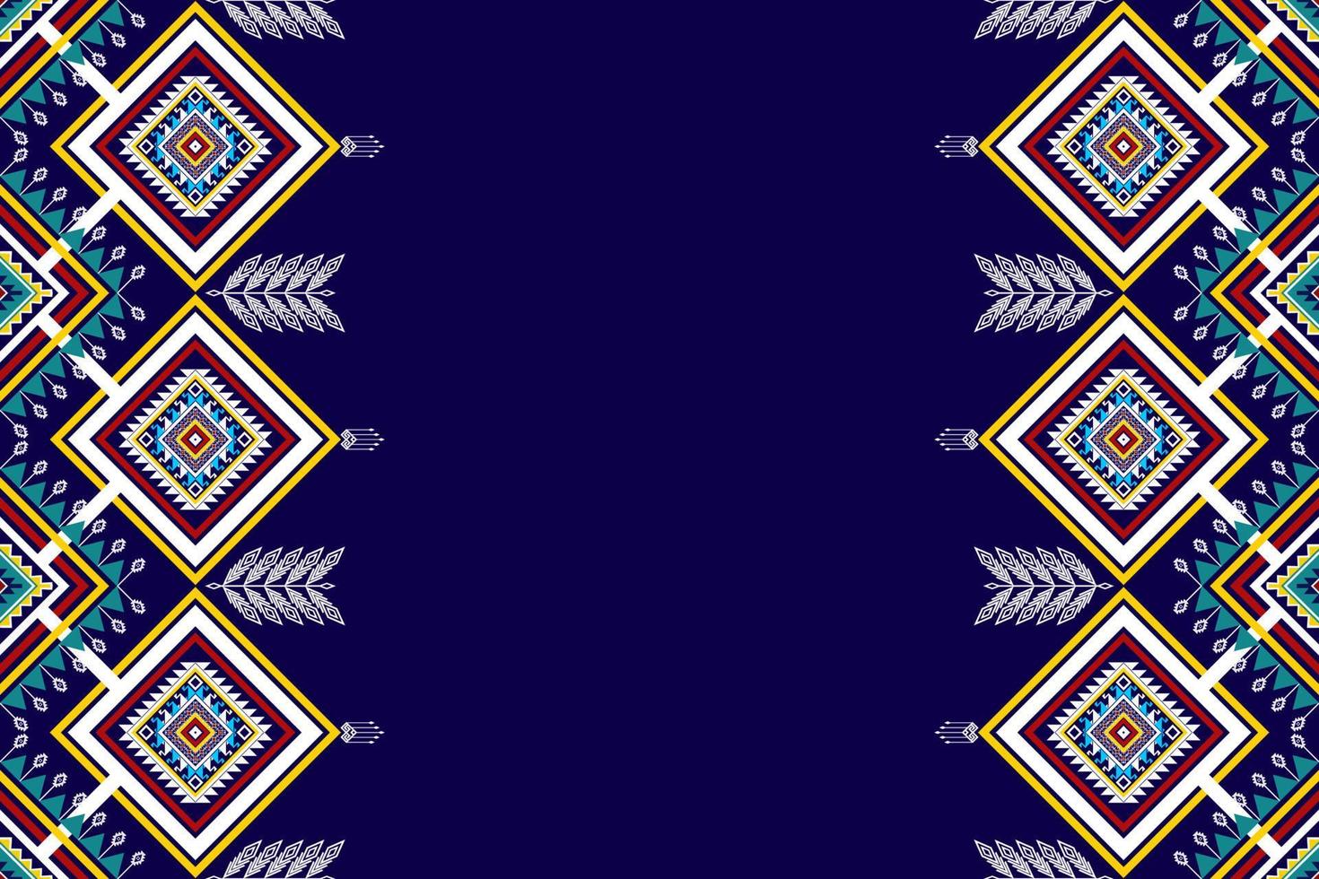 Geometric abstract ethnic seamless pattern design. Aztec fabric carpet mandala ornaments textile decorations wallpaper. Tribal boho native motif turkey traditional embroidery vector background