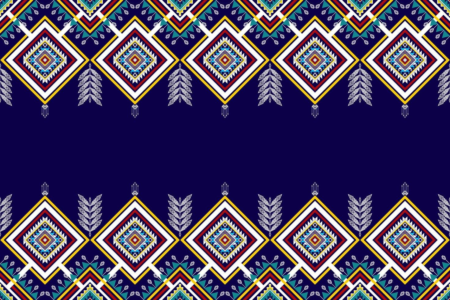 diseño geométrico abstracto étnico sin costuras. alfombra de tela azteca adornos de mandala decoraciones textiles papel tapiz. tribal boho motivo nativo pavo tradicional bordado vector fondo