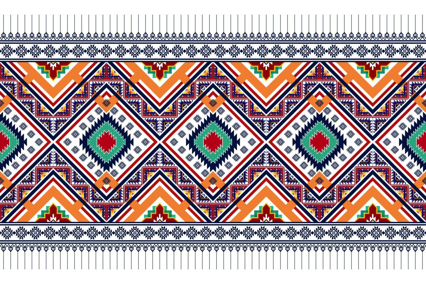 Geometric abstract ethnic seamless pattern design. Aztec fabric carpet mandala ornaments textile decorations wallpaper. Tribal boho native motif turkey traditional embroidery vector background