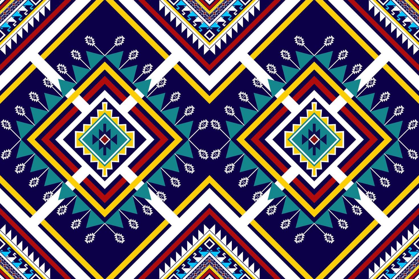 Geometric abstract ethnic seamless pattern design. Aztec fabric carpet mandala ornaments textile decorations wallpaper. Tribal boho native motif turkey traditional embroidery vector background