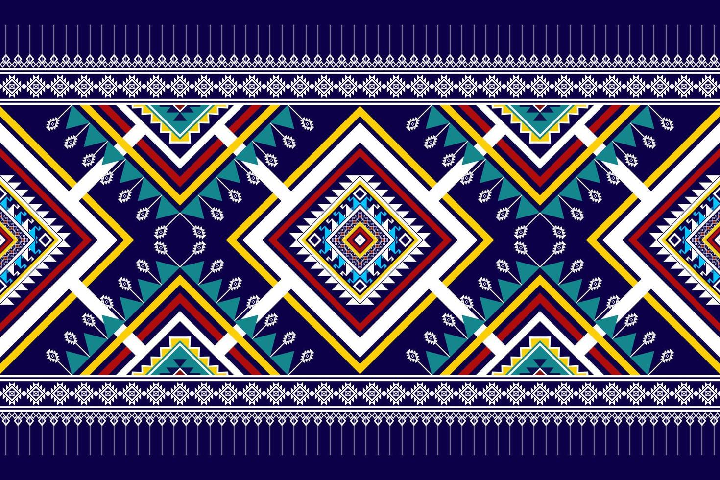 Geometric abstract ethnic seamless pattern design. Aztec fabric carpet mandala ornaments textile decorations wallpaper. Tribal boho native motif turkey traditional embroidery vector background
