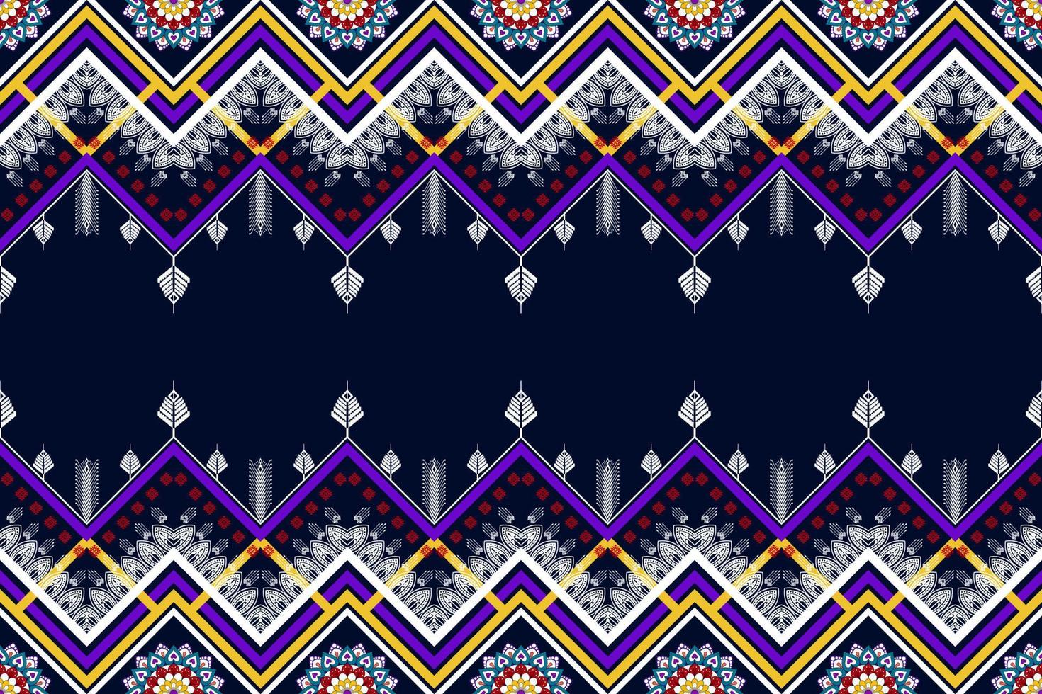 Geometric abstract ethnic seamless pattern design. Aztec fabric carpet mandala ornaments textile decorations wallpaper. Tribal boho native motif turkey traditional embroidery vector background