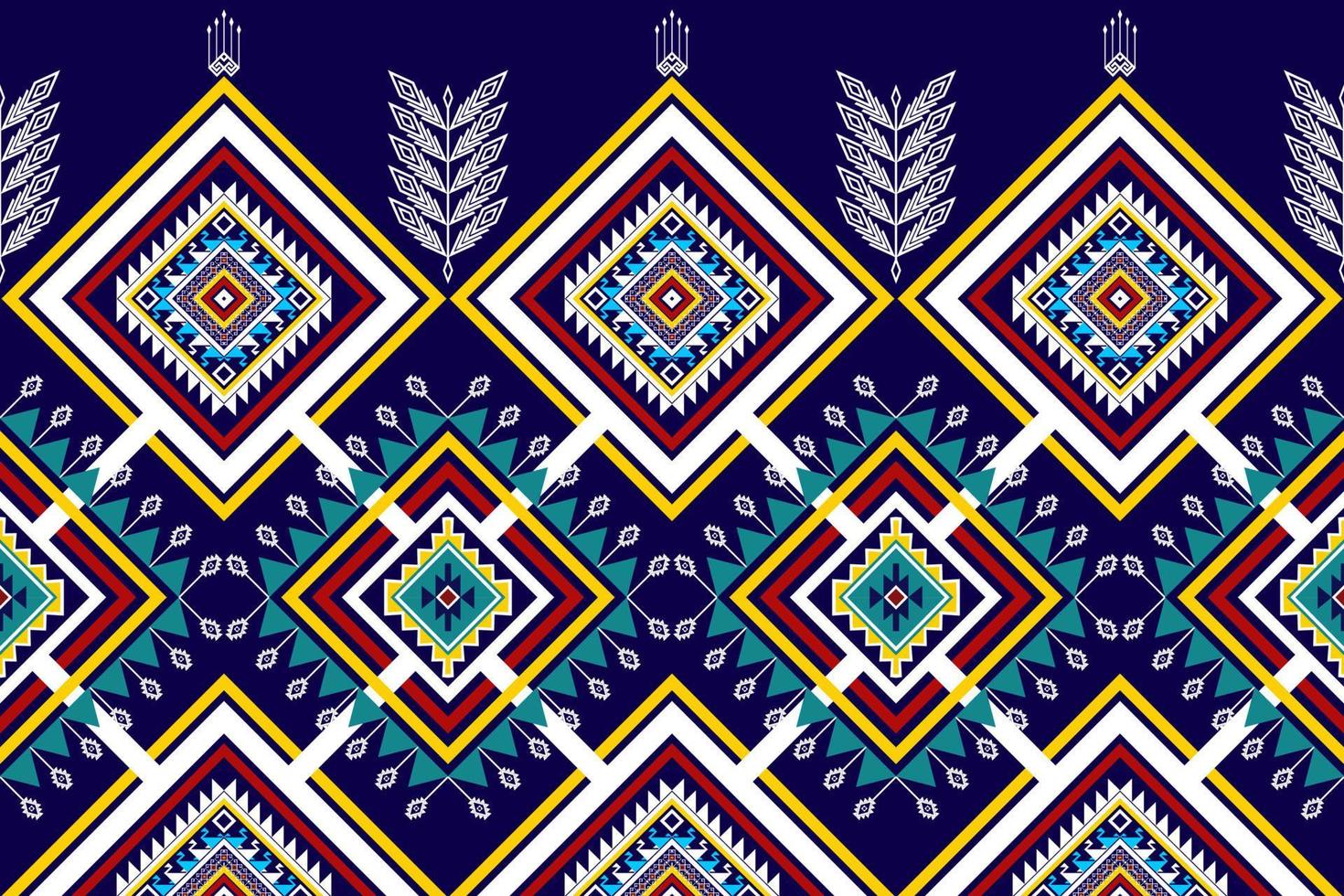 Geometric abstract ethnic seamless pattern design. Aztec fabric carpet mandala ornaments textile decorations wallpaper. Tribal boho native motif turkey traditional embroidery vector background