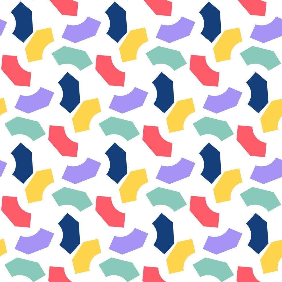 colorful abstract shape seamless pattern perfect for background or wallpaper vector