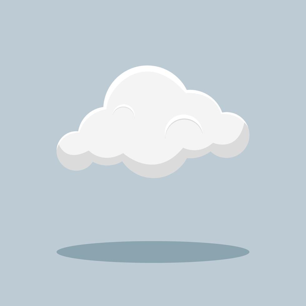 gray cloud flying in the air vector