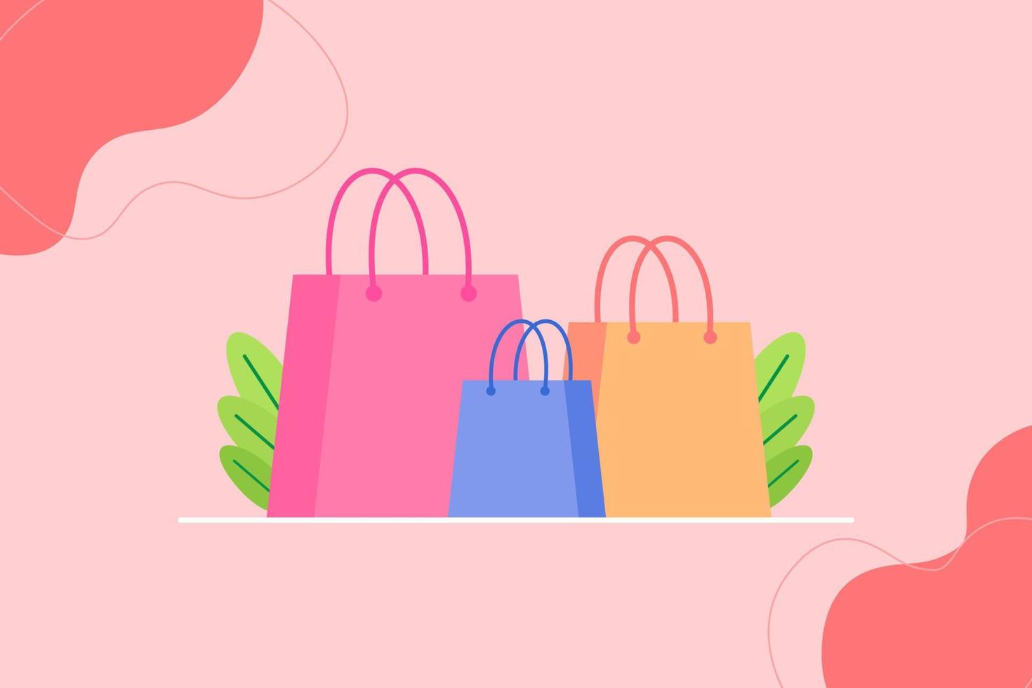 paper shopping bag vector