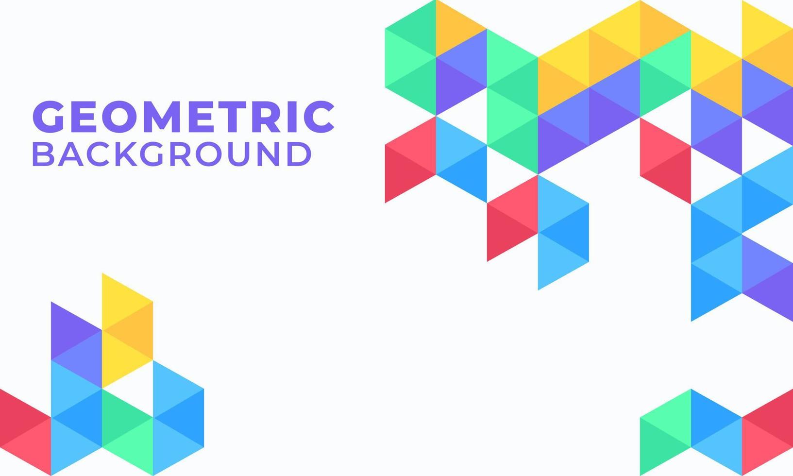 Geometric Background Design Vector
