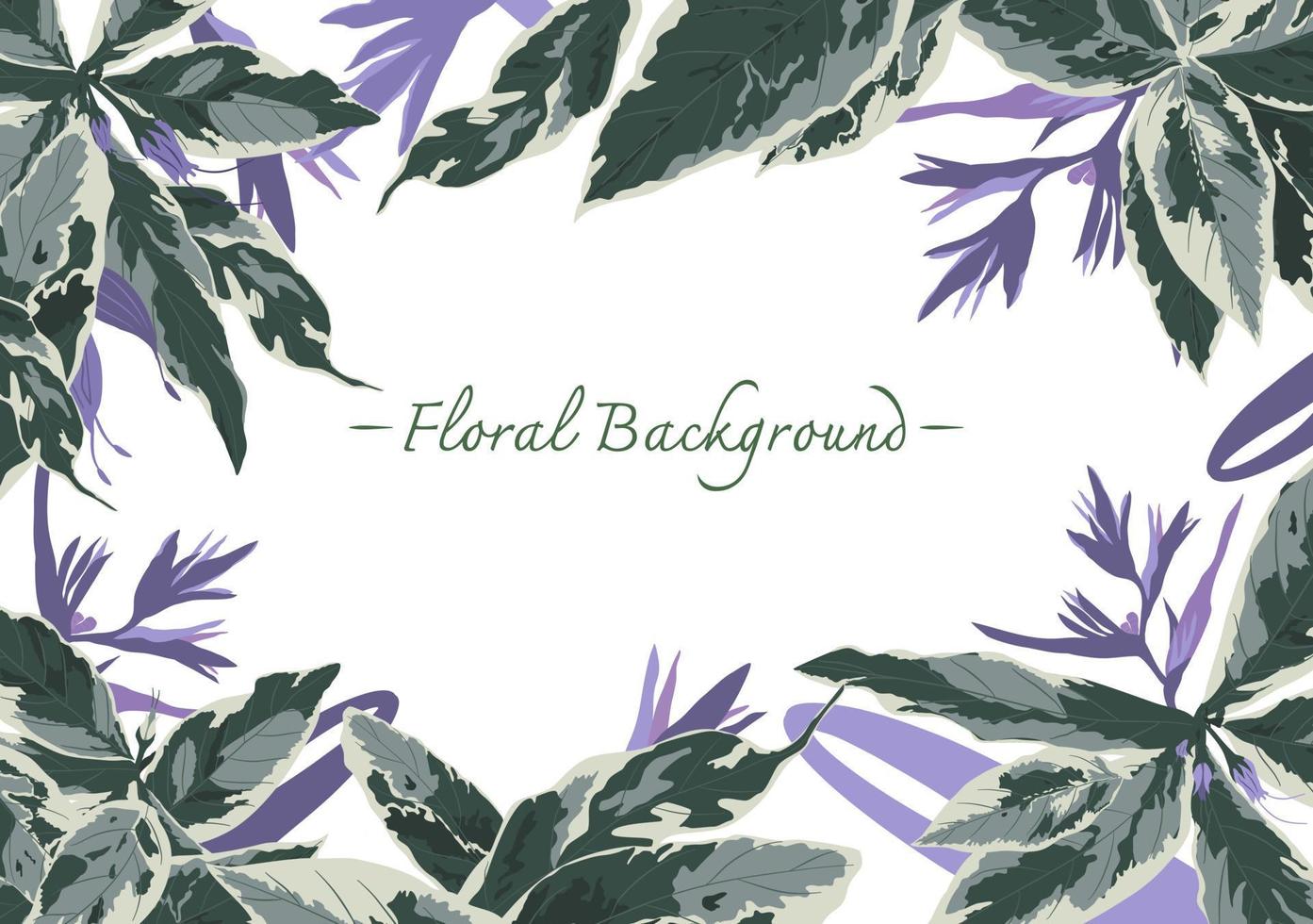 spotted foliage theme banner background vector