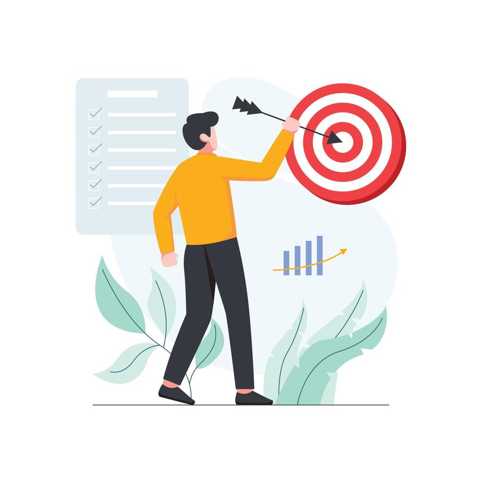 Business target illustration vector