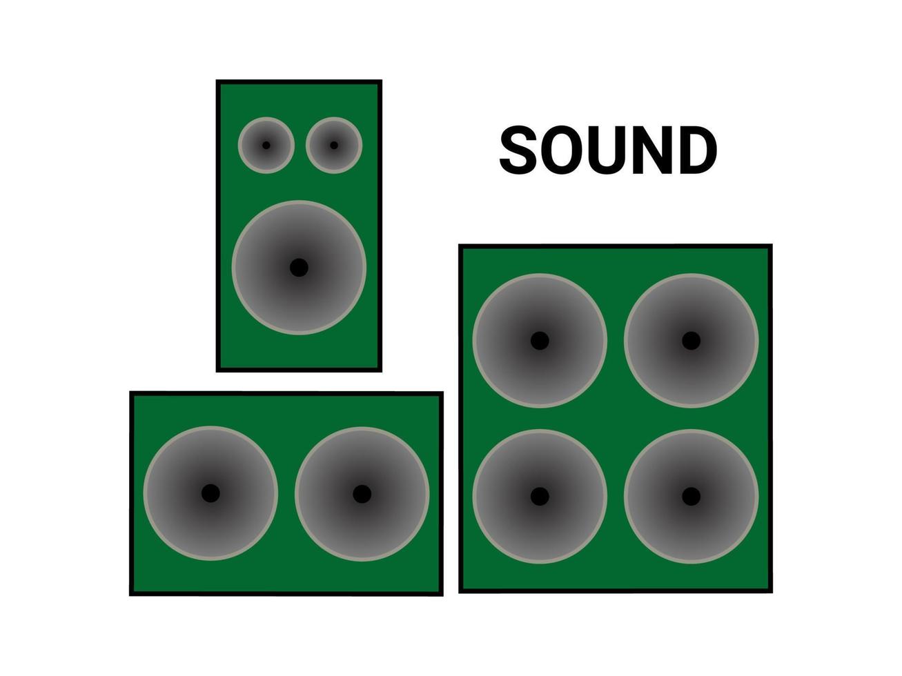 sound system illustration vector