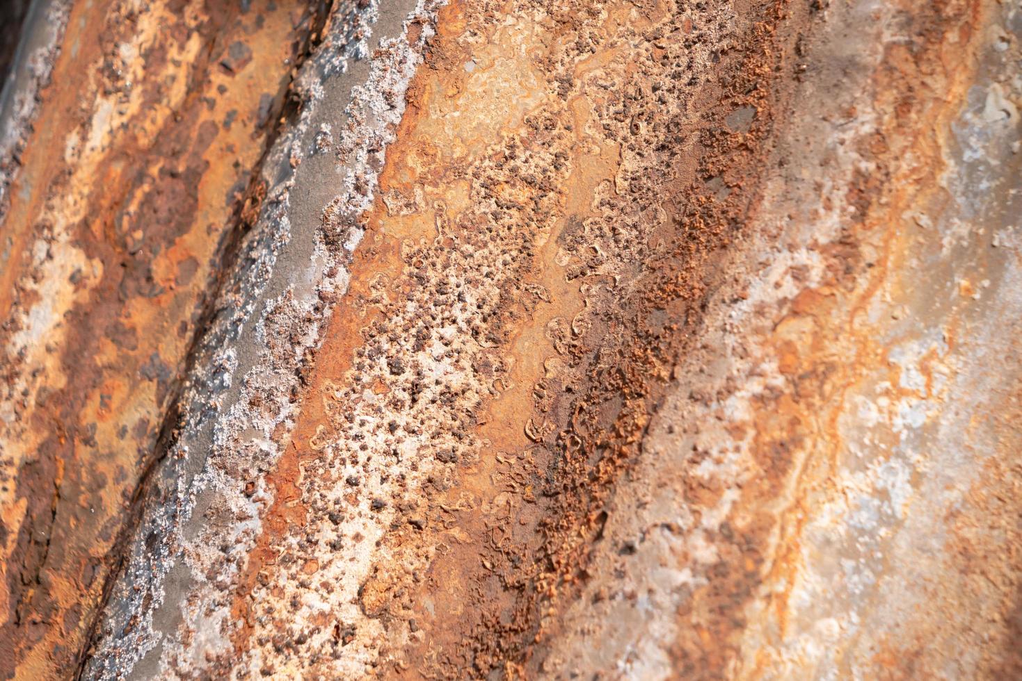 close up rust on the old zinc backgorund photo