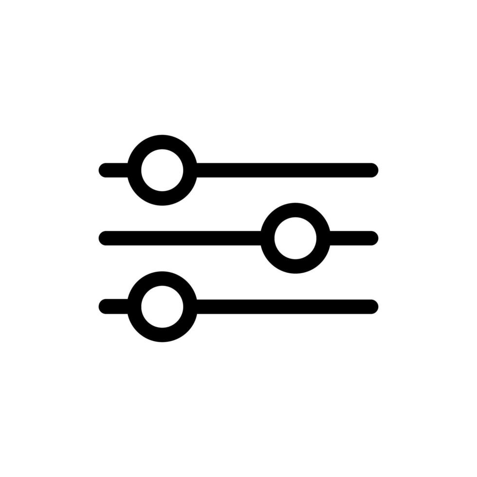 Vector of Filter Icon. Filter Logo. Isolated on White Background