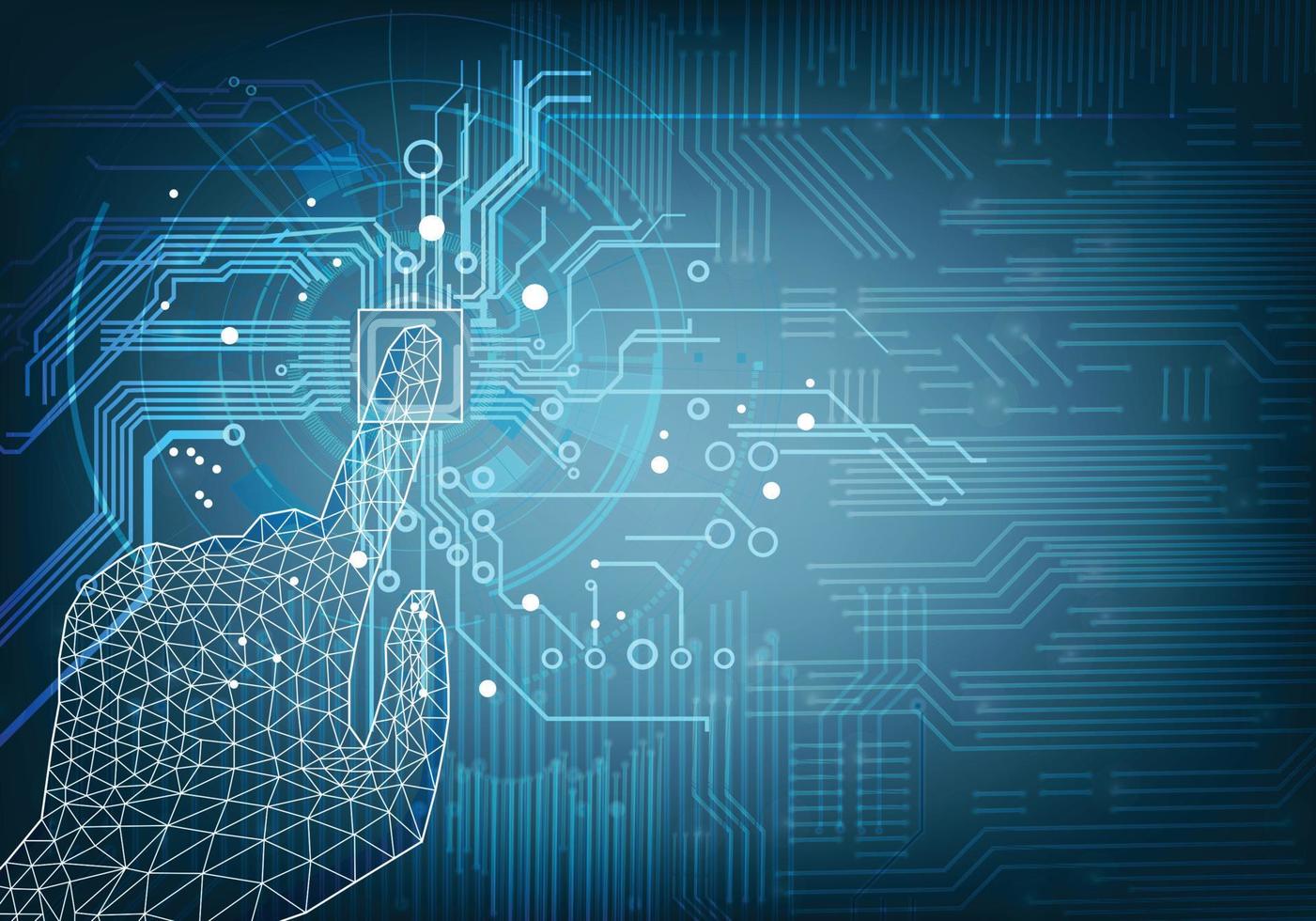 Digital transformation, disruption, innovation. Business and modern technology vector