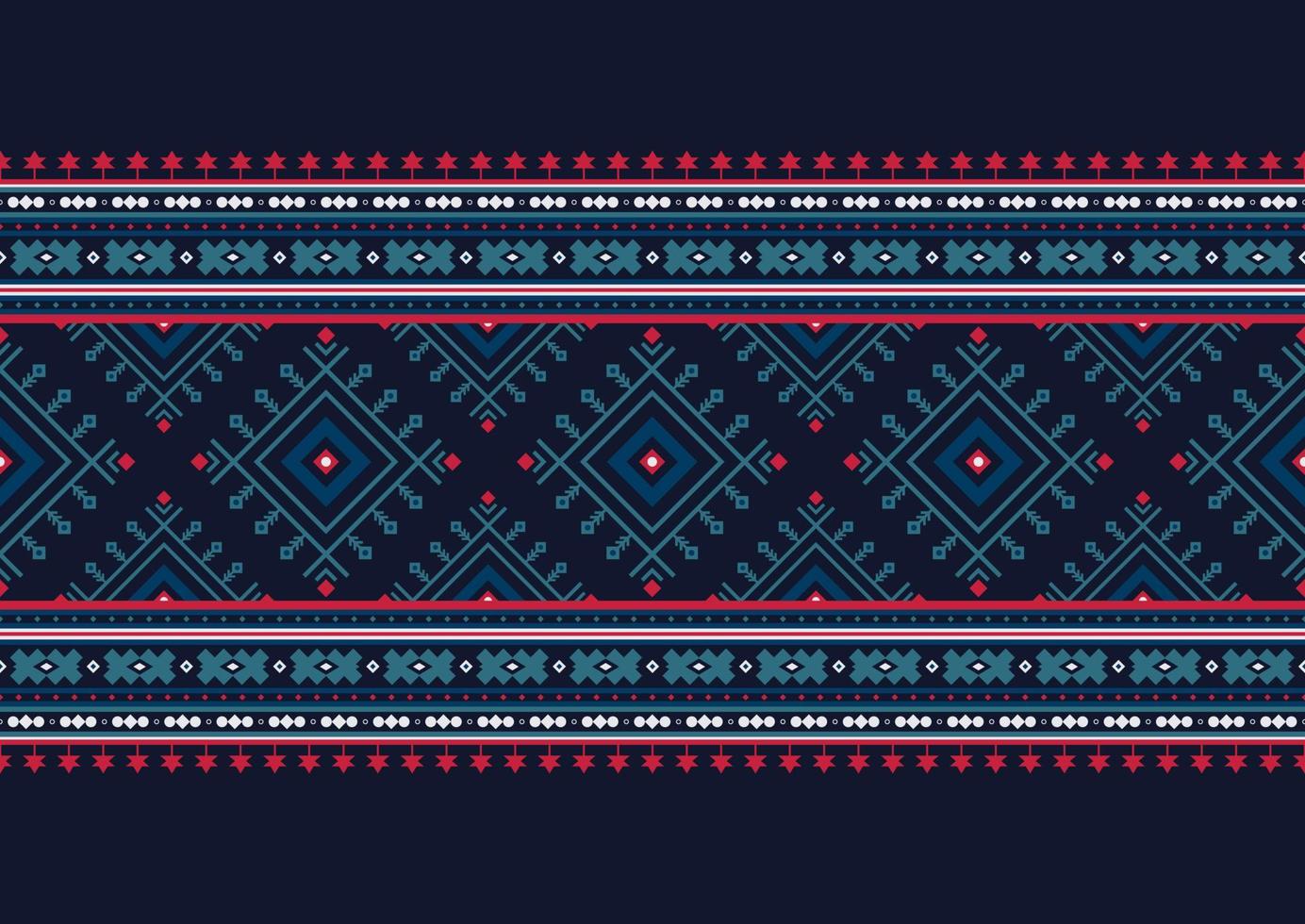 Geometric ethnic oriental pattern background. Design for texture, wrapping, clothing, batik, fabric, wallpaper and background. Pattern embroidery design. vector