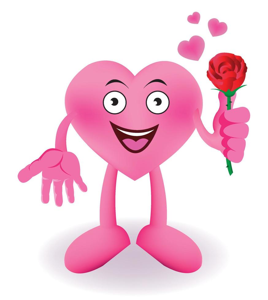 Cartoon Smiling heart vector